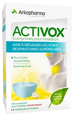 Arkopharma Activox Comprimés pour Inhalation 20 Comprimés