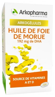 Arkopharma Arkogélules Huile de Foie de Morue 220 Capsules