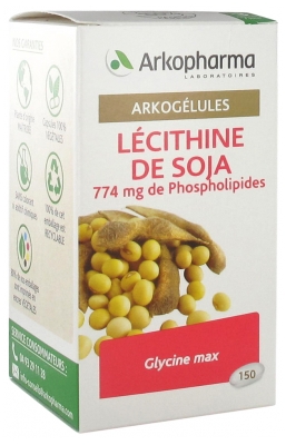 Arkopharma Arkogélules Lécithine de Soja 150 Capsules