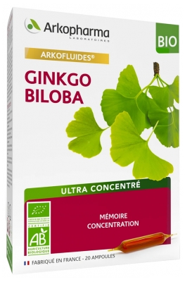 Arkopharma Arkofluides Ginkgo Biloba Bio 20 Ampoules