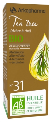 Arkopharma Huile Essentielle Tea Tree (Melaleuca alternifolia) Bio n°31 10 ml
