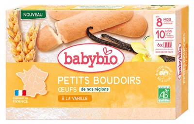 Babybio Petits Boudoirs Huile Essentielle d'Orange Douce dès 8 Mois Bio 24 Boudoirs