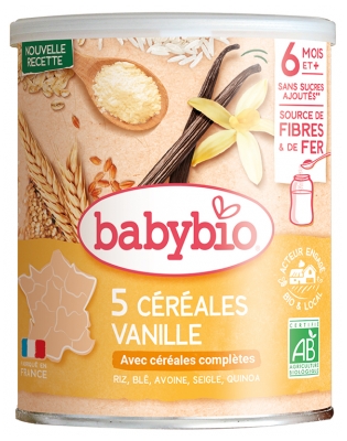 Babybio Céréales Vanille 6 Mois et + Bio 220 g