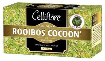 Celliflore Infusion Rooibos Cocoon aux 6 Plantes 25 Sachets