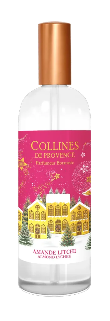 [NgRT011uyRT0021666] Parfum d'Intérieur Amande Litchi 100ml Collines de Provence
