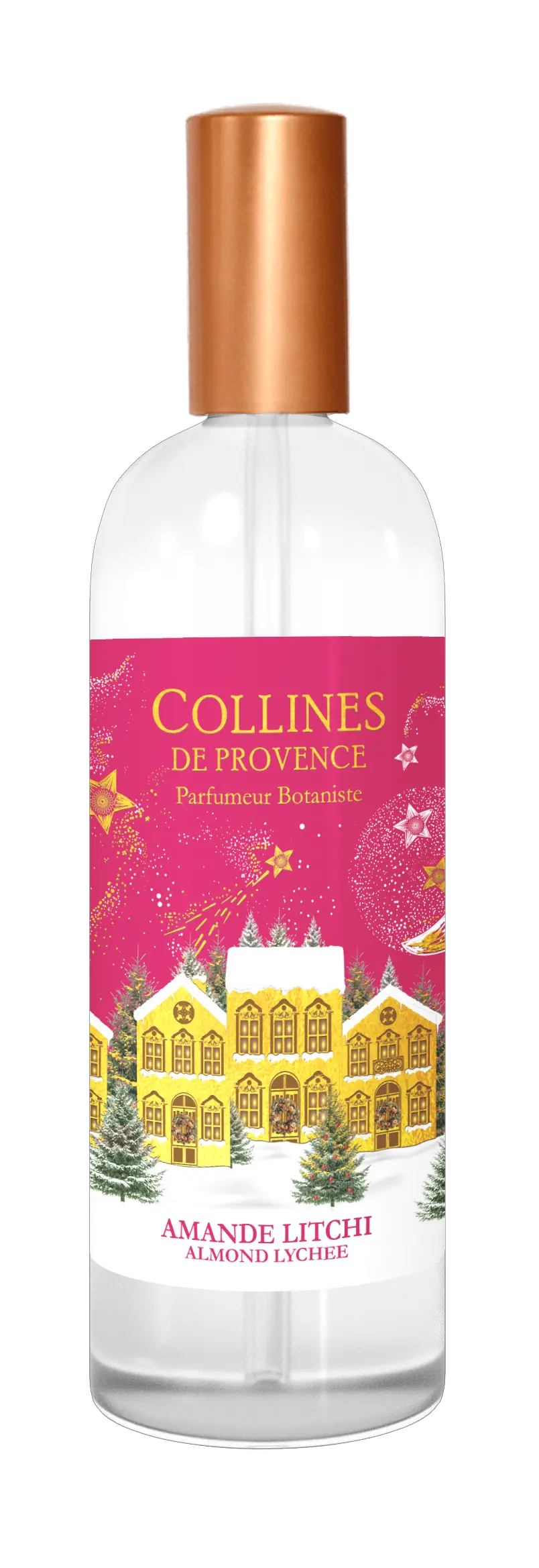 [NgRT011uyRT0021666] Parfum d'Intérieur Amande Litchi 100ml Collines de Provence