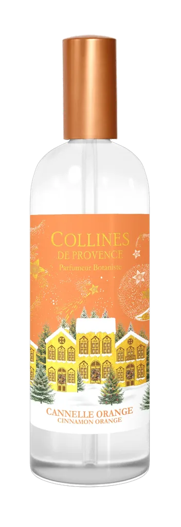 [NgRT011uyRT0021668] Parfum d'Intérieur Cannelle Orange 100ml Collines de Provence