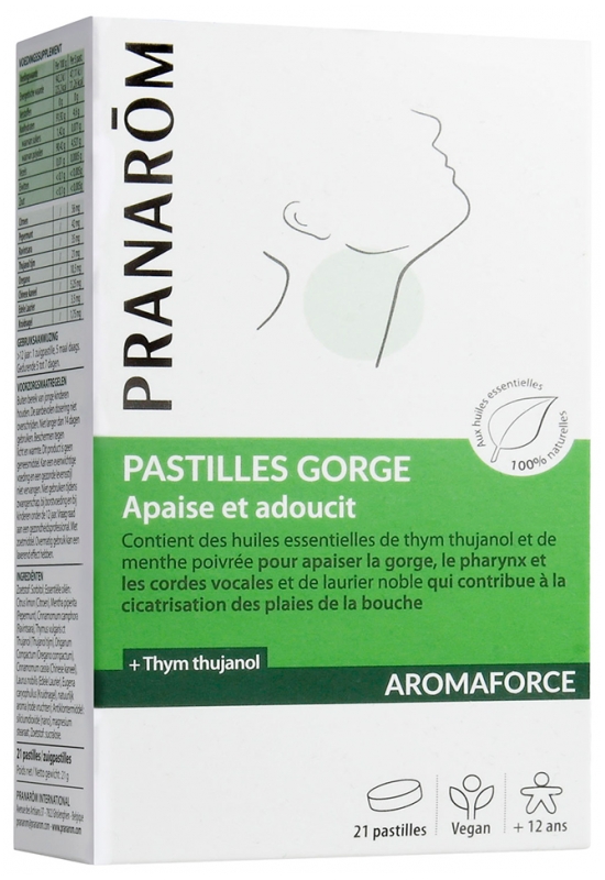 [NgRT011uyRT0021833] Aromaforce Pastilles Gorge 21 Pastilles Pranarôm 