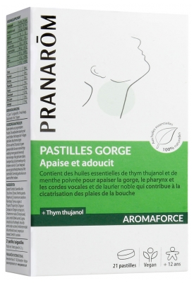 [NgRT011uyRT0021833] Aromaforce Pastilles Gorge 21 Pastilles Pranarôm 