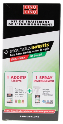 Cinq sur Cinq Natura Anti-Poux et Lentes Kit de Traitement de l'Environnement