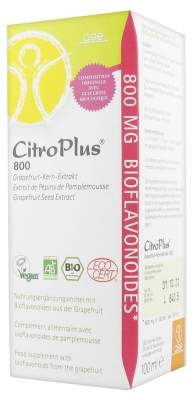 CitroPlus 800 Extrait de Pépins de Pamplemousse Bio 100 ml