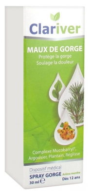 Clariver Maux de Gorge Spray 30 ml