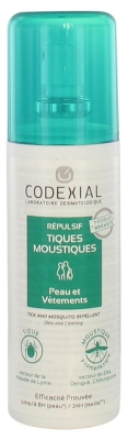 Codexial Répulsif Tiques Moustiques Peau et Vêtements 75 ml