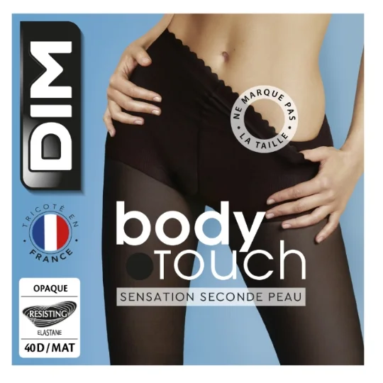 [NgRT011uyRT0023499] Collant femme opaque noir mât 40D T4 Body touch DIM