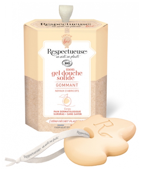 [NgRT011uyRT0024424] Respectueuse Mon Gel Douche Solide Gommant Bio 75 g
