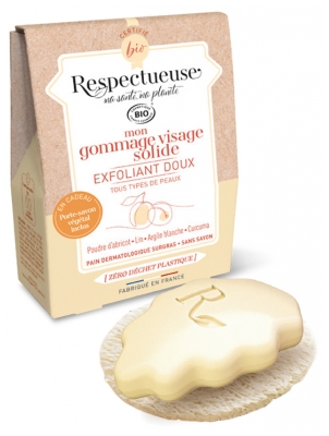 [NgRT011uyRT0024426] Mon Gommage Visage Solide Exfoliant Doux 35g Respectueuse