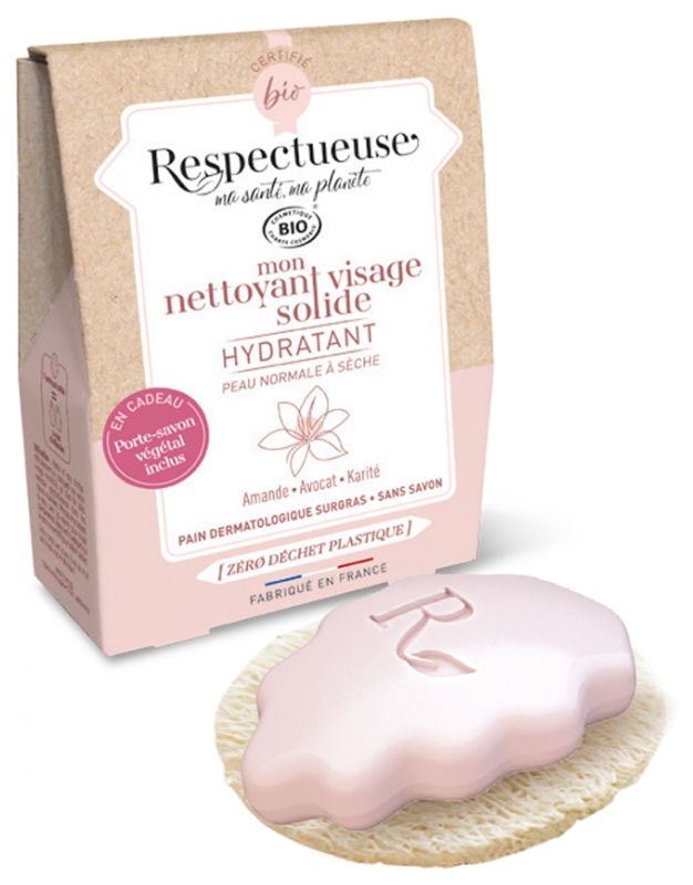 [NgRT011uyRT0024428] Mon Nettoyant Visage Solide Hydratant 35g Respectueuse