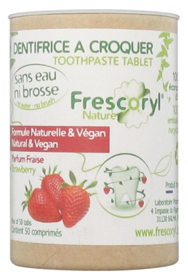 Frescoryl Nature Dentifrice à Croquer Parfum Fraise 50 Comprimés
