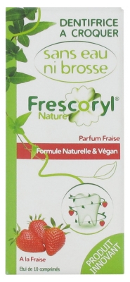 Frescoryl Nature Dentifrice à Croquer Parfum Fraise 10 Comprimés
