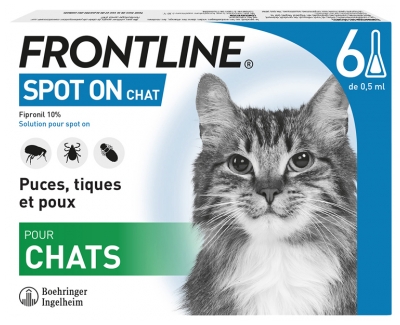 Frontline Spot-On Chat 6 Pipettes