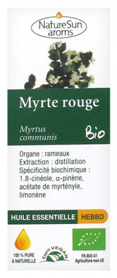 Huile Essentielle Myrte Rouge Bio NatureSun Aroms