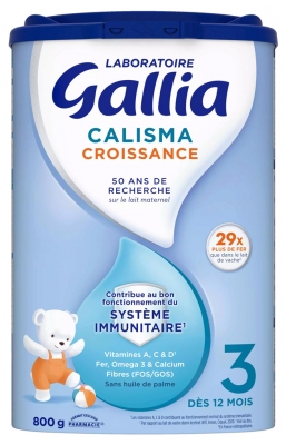 Gallia Calisma Croissance 3ème Âge +12 Mois 800 g