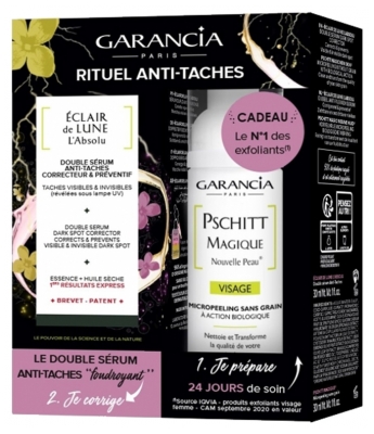 Garancia Éclair de Lune l'Absolu Double-Sérum Anti-Taches Correcteur et Préventif 30 ml + Pschitt Magique Nouvelle Peau 30 ml Offert