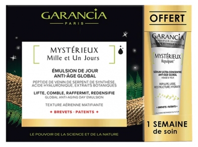Garancia Mystérieux Mille et Un Jours Émulsion de Jour Anti-Âge Global 30 ml + Repulpant 5 ml Offert