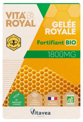 Gelée Royale Bio 10 Ampoules Nutrisanté Vitavea