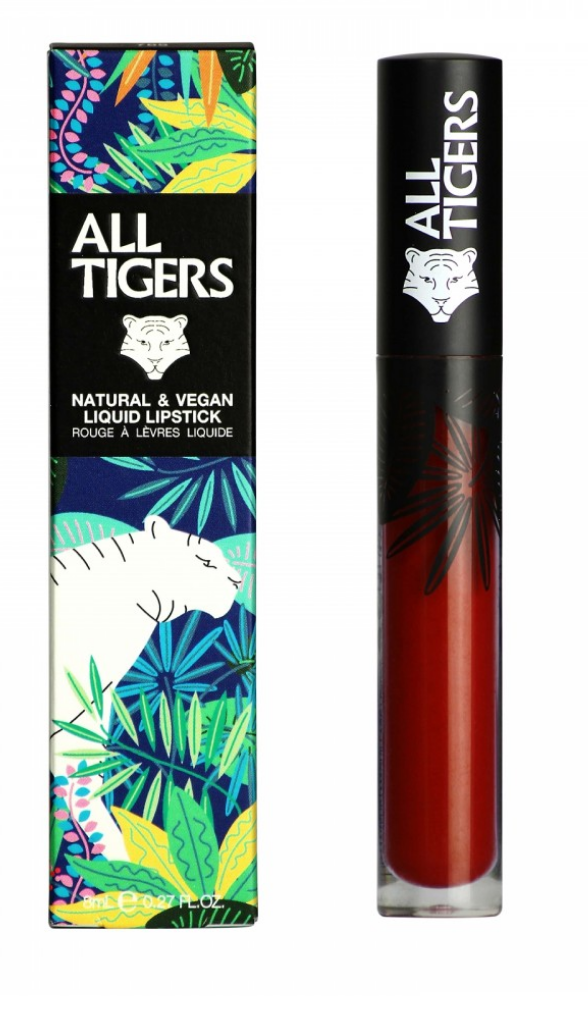 [NgRT011uyRT0024876] Rouge à Lèvres Liquide Rouge Brun All Tigers