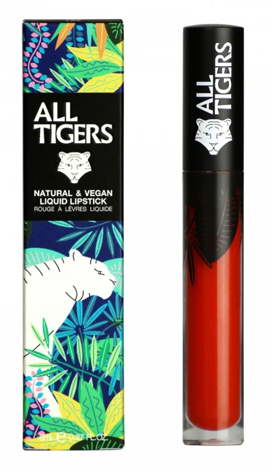 Rouge à Lèvres Liquide Rouge Orangé All Tigers