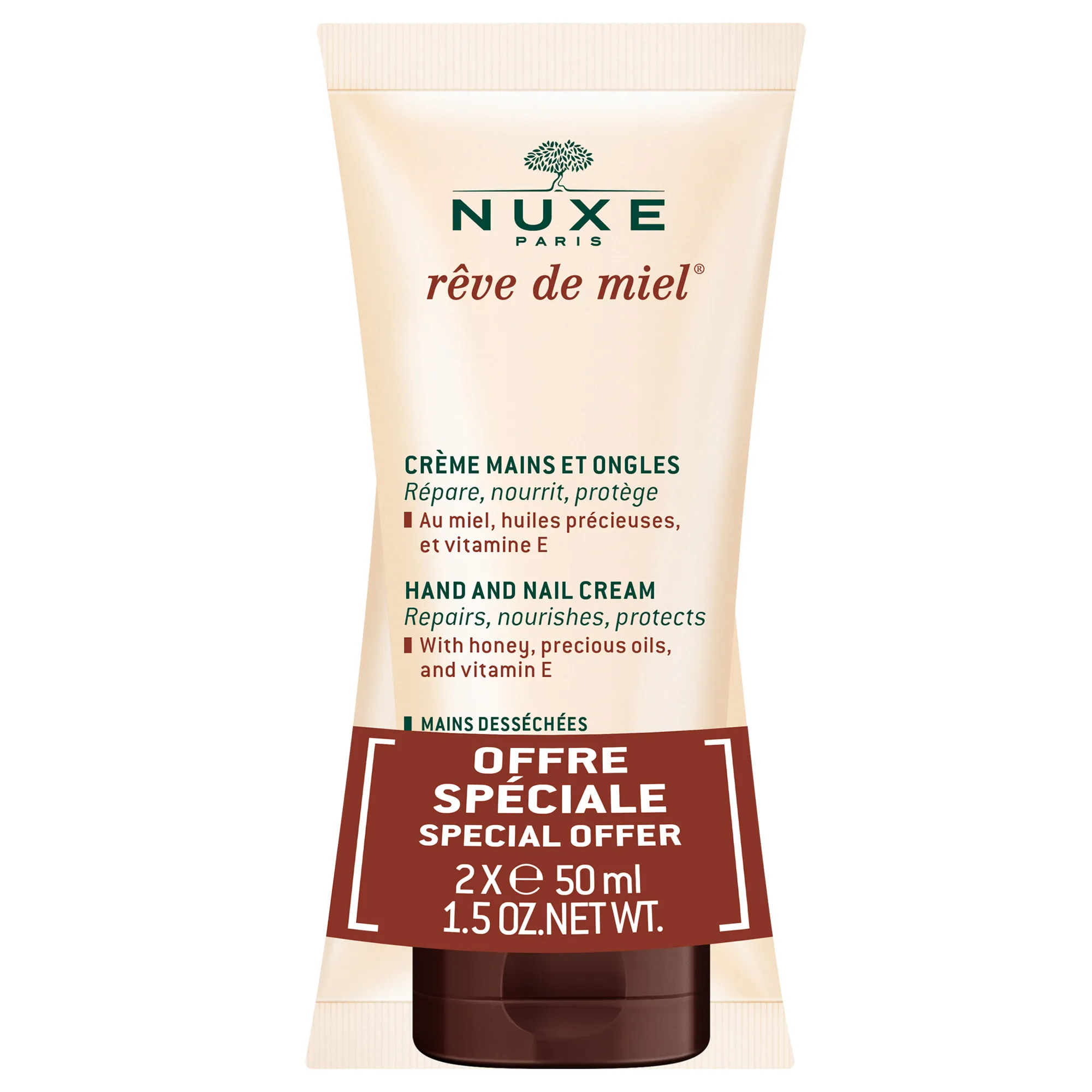 [NgRT011uyRT0024972] Rêve de Miel Crème Mains 2x50ml Nuxe