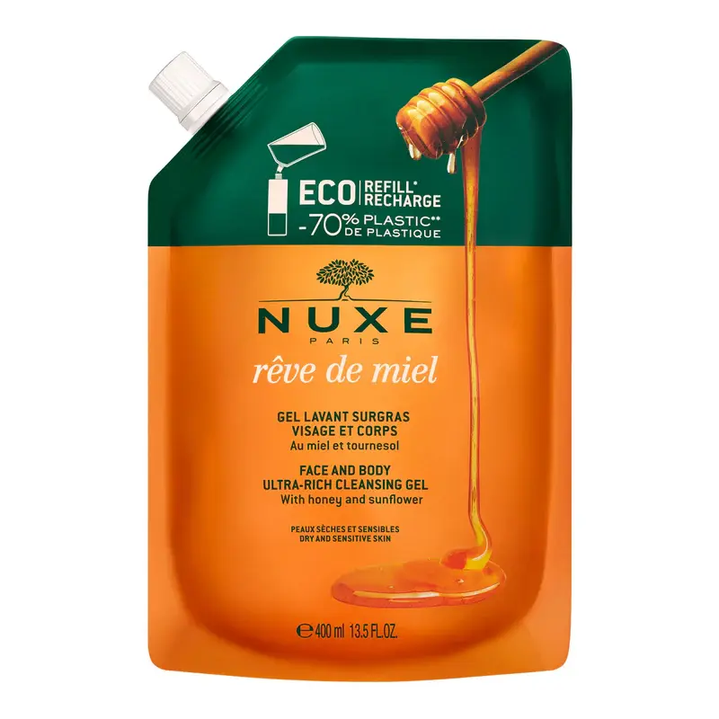 [NgRT011uyRT0024974] Rêve de Miel Recharge Gel Lavant Surgras 400ml Nuxe
