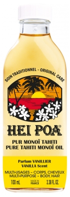 Hei Poa Pur Monoï Tahiti Parfum Vanillier 100 ml