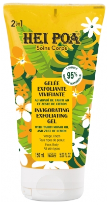 Hei Poa Gelée Exfoliante Vivifiante au Monoï de Tahiti AO 150 ml