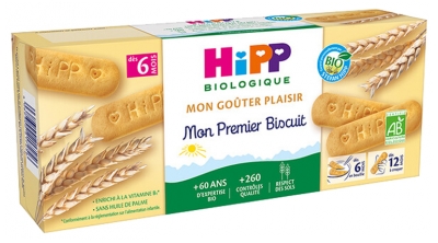 HiPP Mon Goûter Plaisir Mon Premier Biscuit dès 6 Mois Bio 180 g