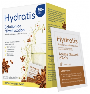 Hydratis 50+ Solution de Réhydratation 16 Sachets