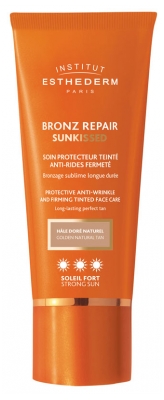 Institut Esthederm Bronz Repair Soin Protecteur Teinté Anti-Rides Fermeté Soleil Fort 50 ml