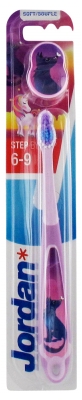 Jordan Brosse à Dents 6-9 Ans Souple avec Capuchon de Voyage