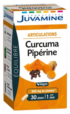 Juvamine Articulations Curcuma Pipérine 30 Comprimés