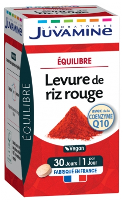 Juvamine Levure de Riz Rouge Coenzyme Q10 30 Comprimés