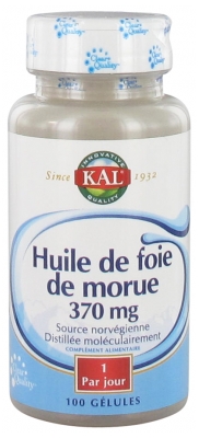 Kal Huile de Foie de Morue 370 mg 100 Gélules