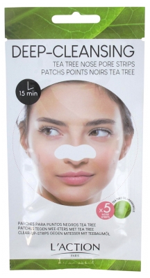 L'Action Paris Patchs Points Noirs Tea Tree 5 Bandes