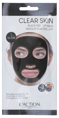 L'Action Paris Masque Noir Peel Off 3 Sachets