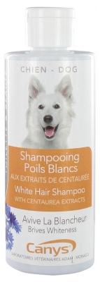 [NgRT011uyRT0026154]  Shampoing Poils Blancs pour Chiens 200ml Canys