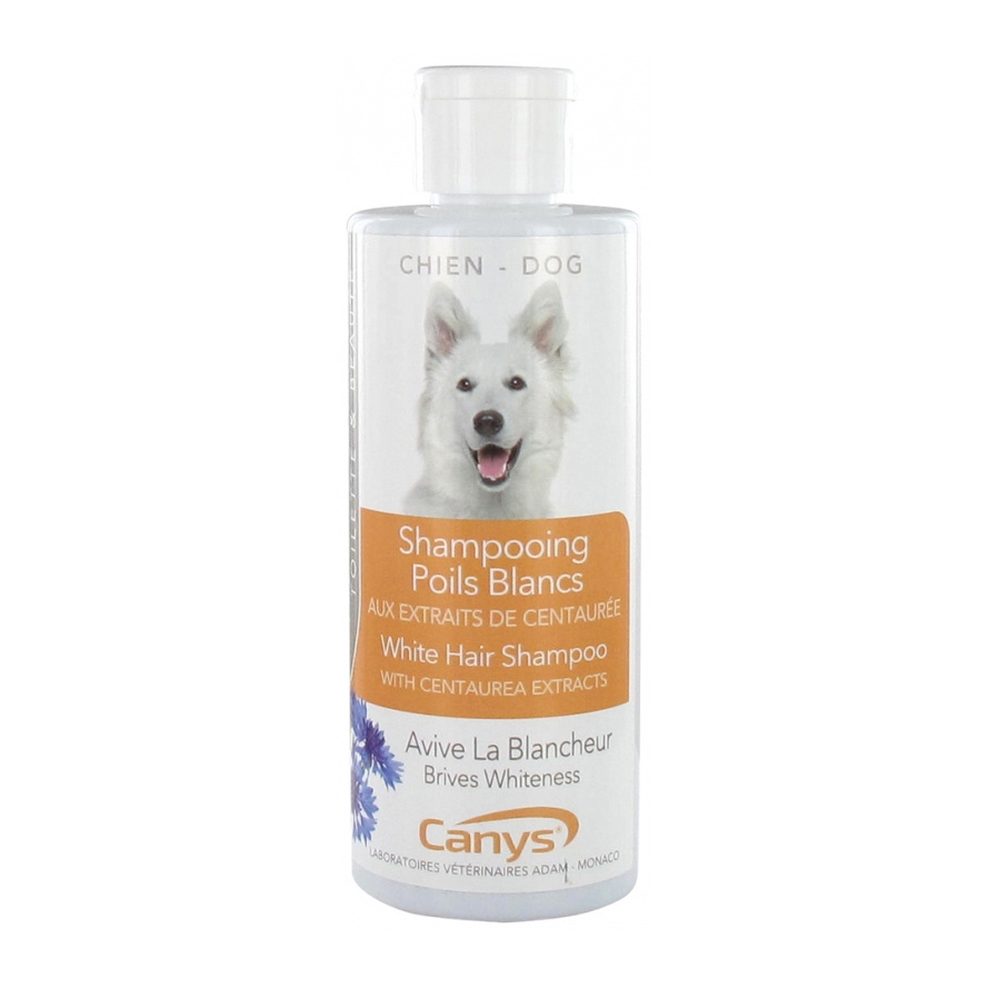 [NgRT011uyRT0026154] Shampoing Poils Blancs pour Chiens 200ml Canys