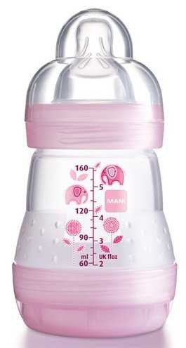Biberon Anti Colique Rose 160ml MAM