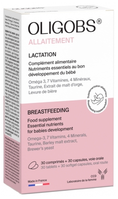 Laboratoire CCD Oligobs Allaitement 30 Comprimés + 30 Capsules