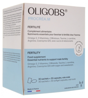 Laboratoire CCD Oligobs Procréa.M 30 Sachets + 30 Capsules