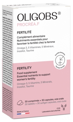 Laboratoire CCD Oligobs Procréa.F 30 Comprimés + 30 Capsules